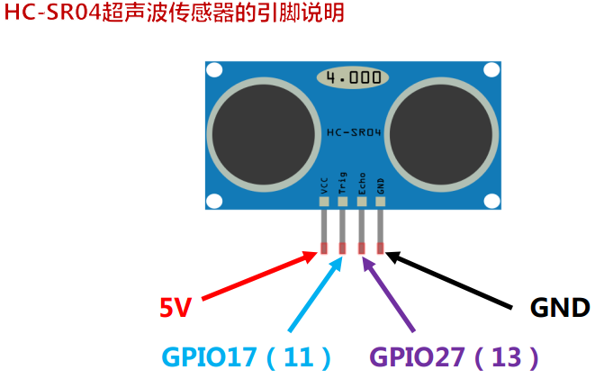 HC-SR04接线图